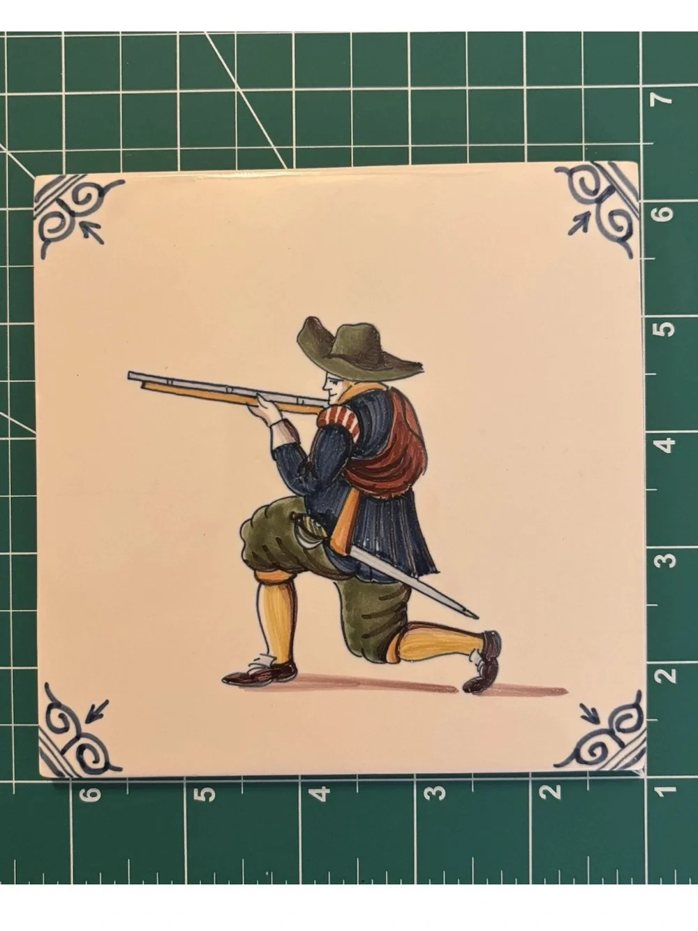 Rare Makkum Tile Pottery Design